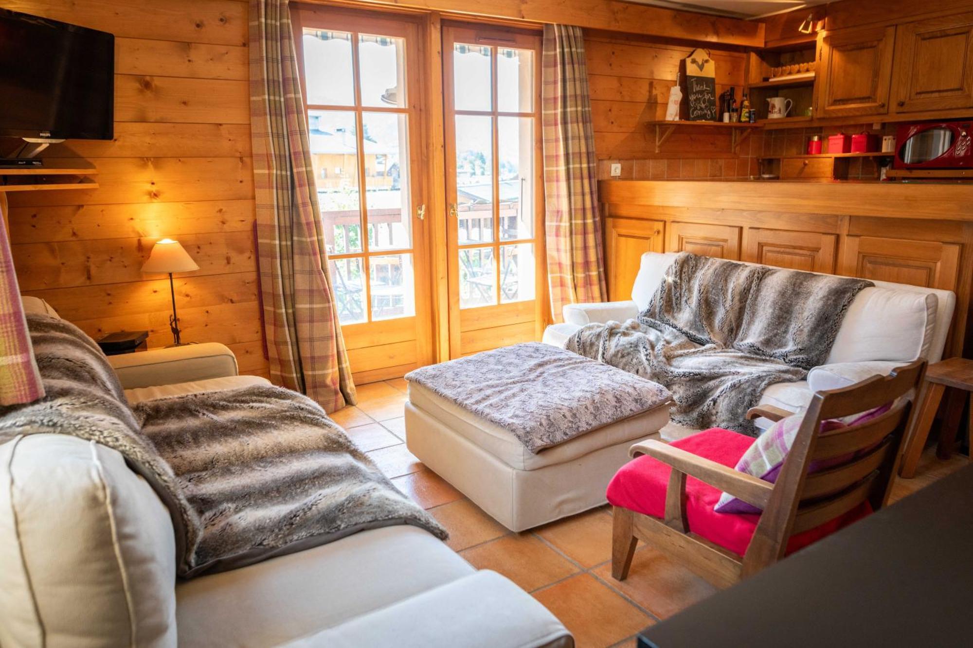 Warm 2-Bedroom Apartment Near The Tourist Office Megève Eksteriør bilde
